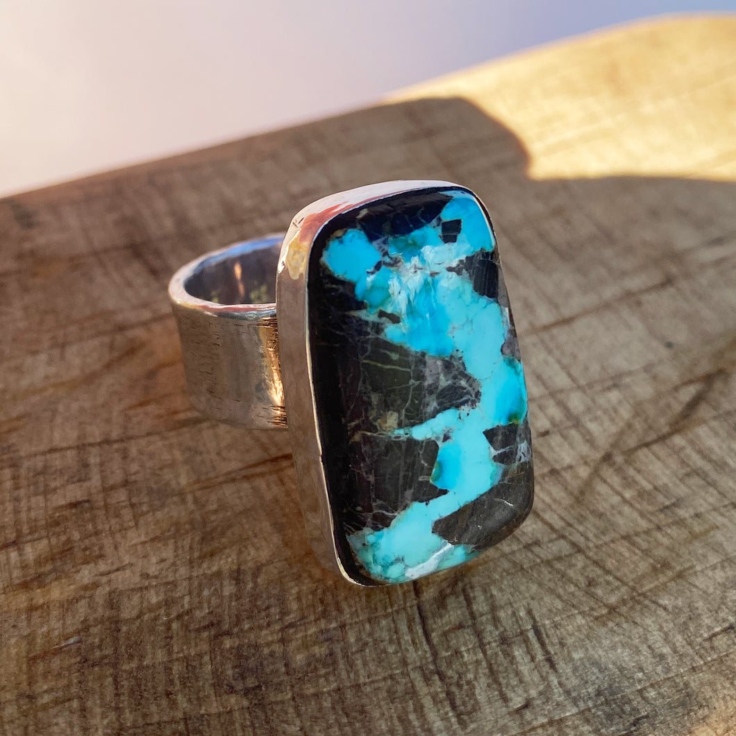 River Flow Turquoise Ring