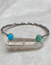 Load image into Gallery viewer, Twisted Turquoise Bracelet
