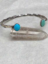 Load image into Gallery viewer, Twisted Turquoise Bracelet
