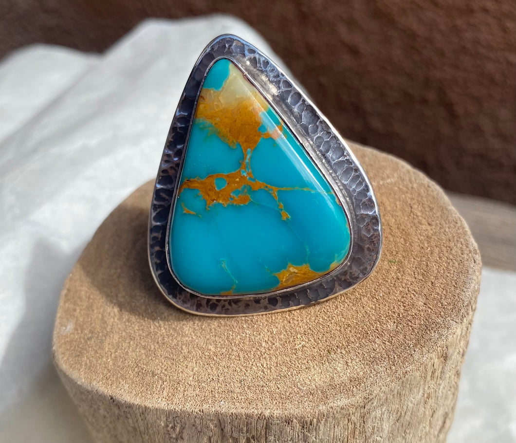 Blue Sky Blue Turquoise Cocktail Ring