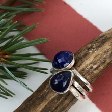 Load image into Gallery viewer, Starry Dark Skies Stacking Ring
