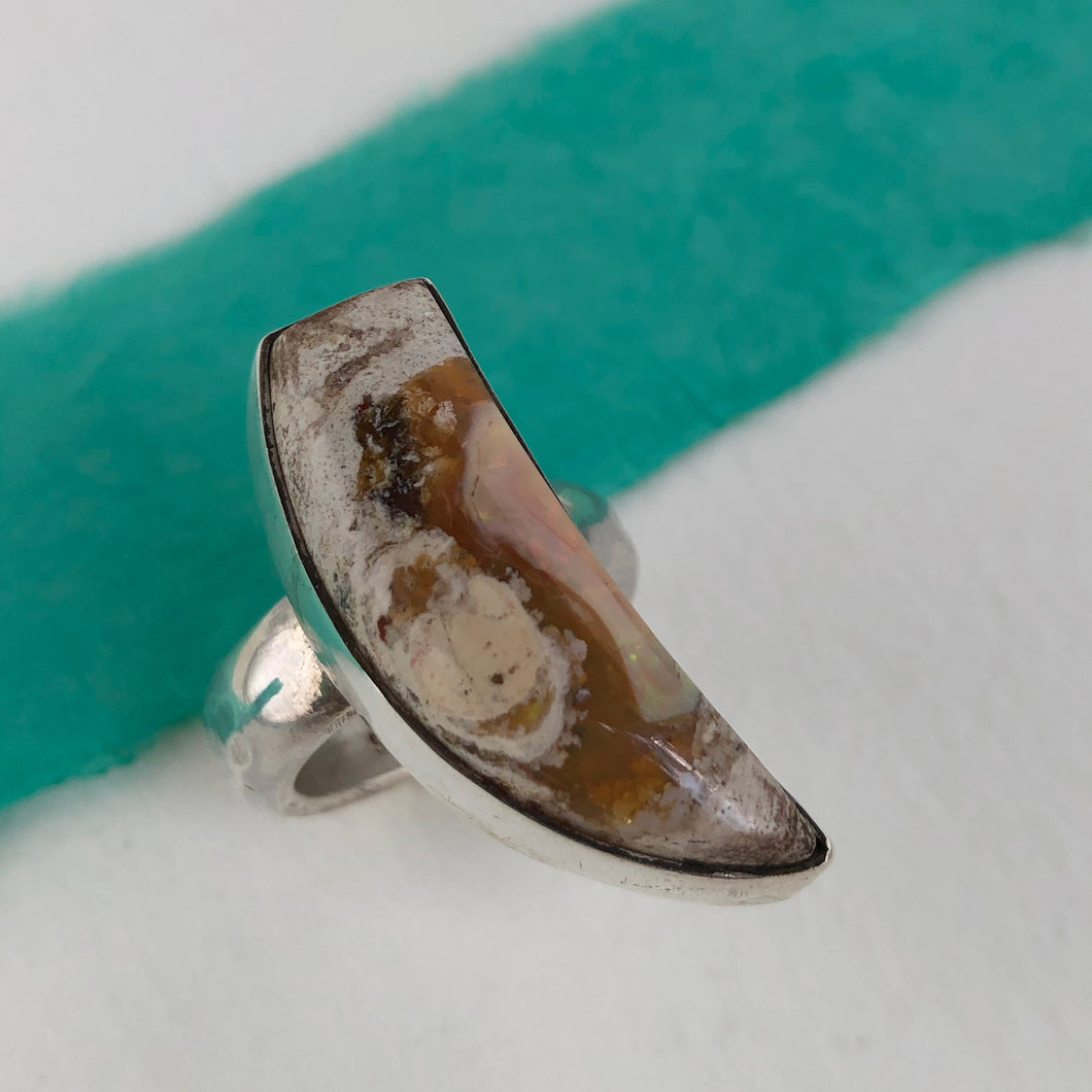 Opal Fang Ring
