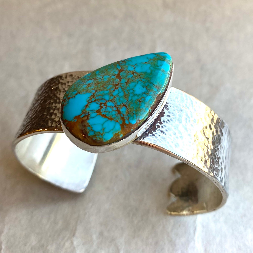 Royston Turquoise Cuff with Onyx and Sleeping Beauty